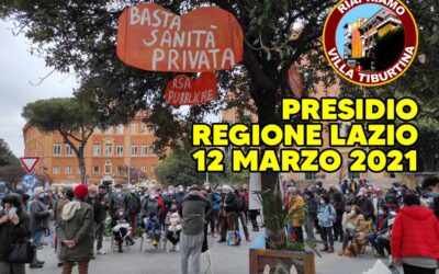 12 mar 2021 Esito Presidio Regione Lazio