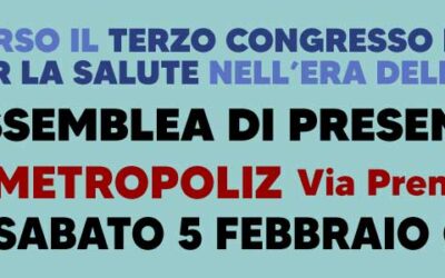 5 feb 2022 Presentazione Terzo Congresso Nazionale per la Salute