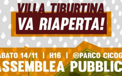 14 nov 2020 Assemblea Riapriamo Villa Tiburtina / 2