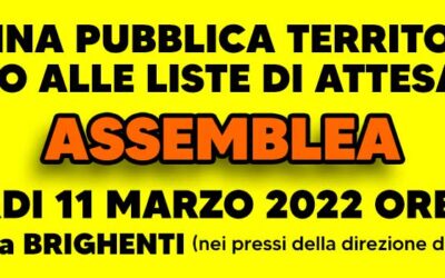 11 mar 2022 ASSEMBLEA davanti alla sede della ASL RM2